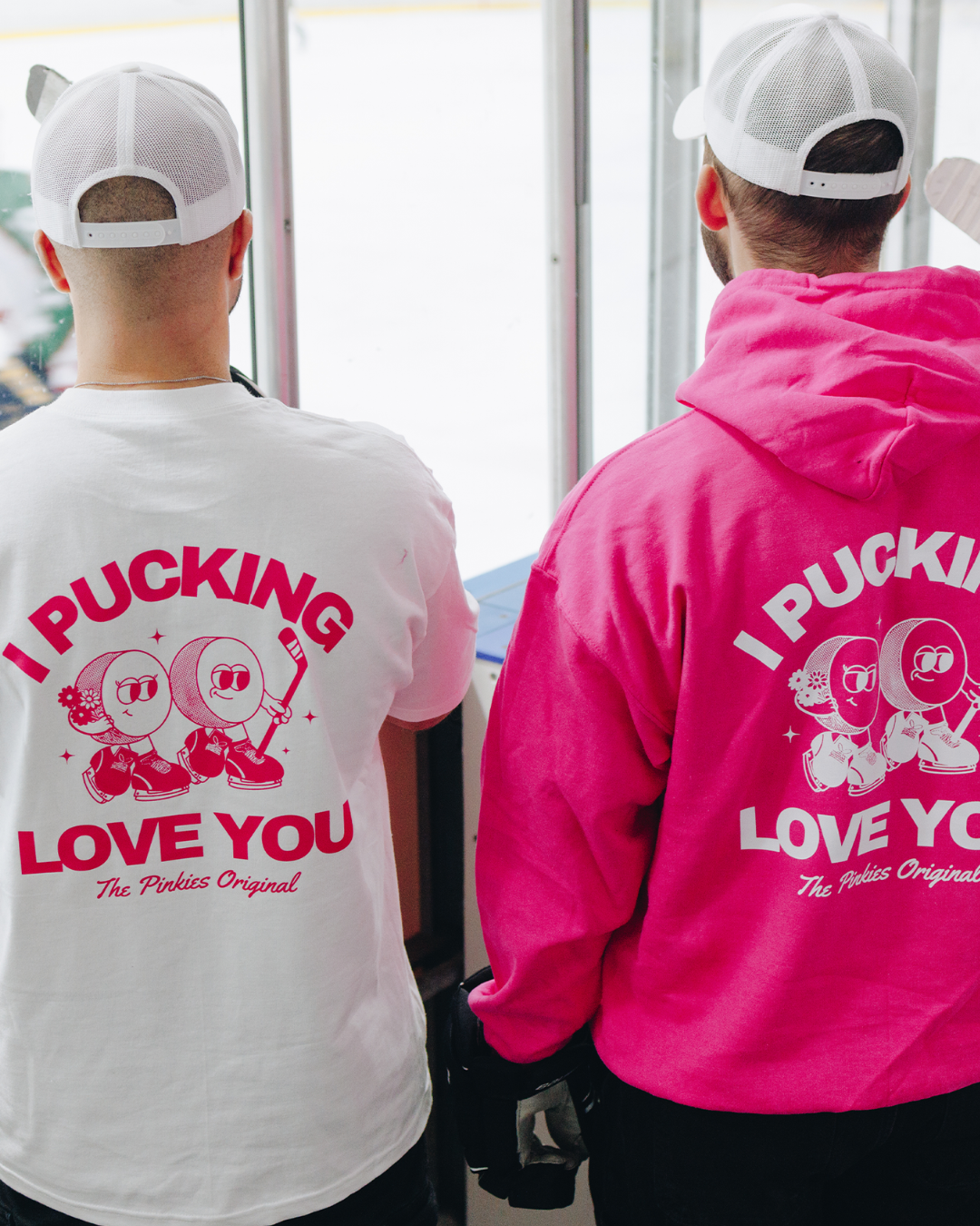 I Pucking Love You Hoodie - Pink