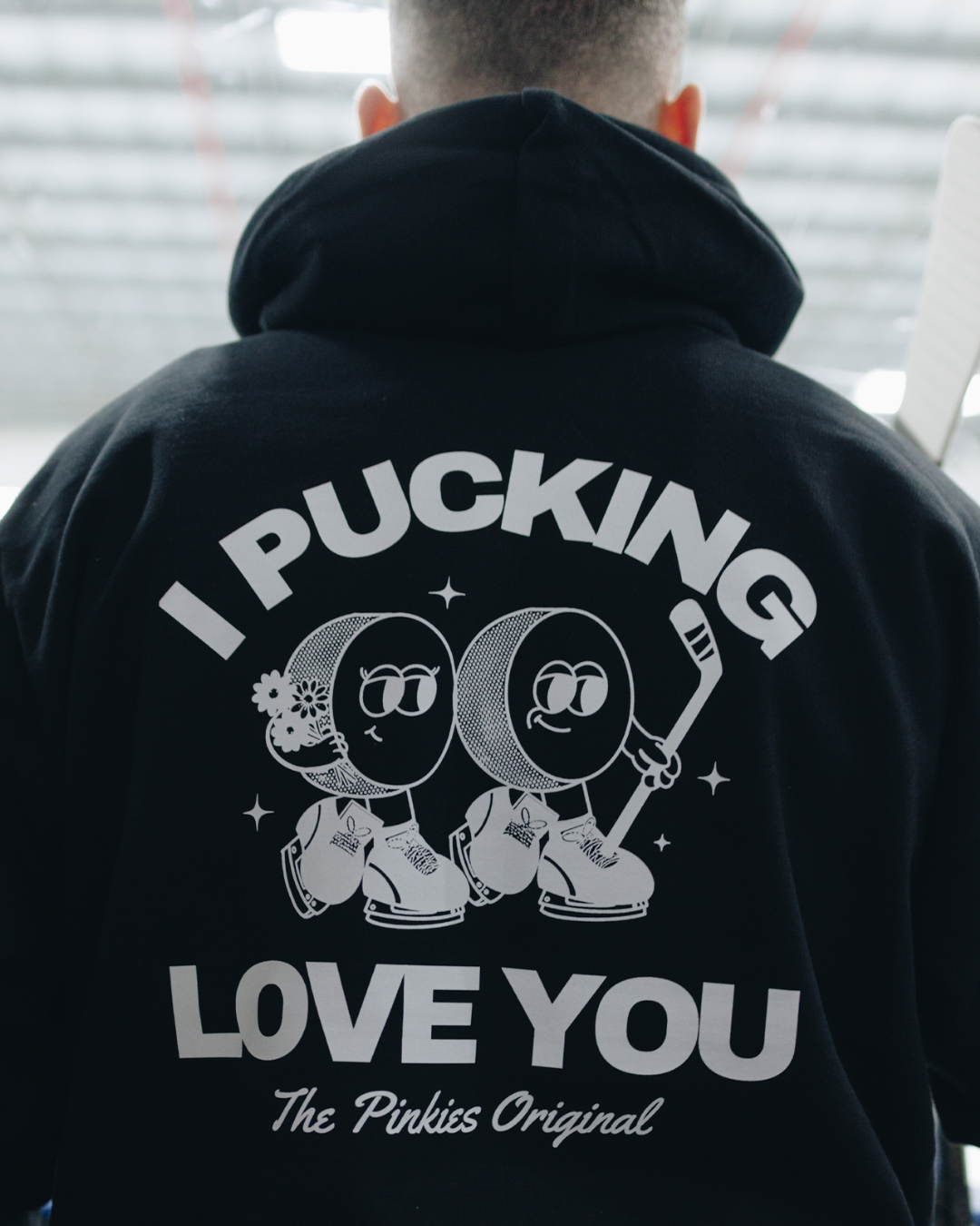 I Pucking Love You Hoodie - Black