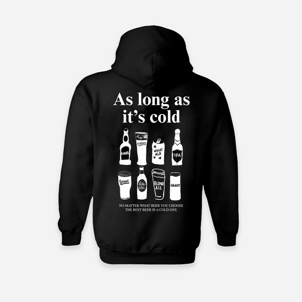 As Long As It's Cold Hoodie - Black