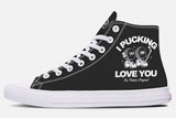 I Pucking Love You Shoes - Black