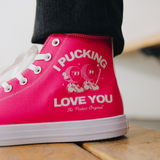 I Pucking Love You Shoes - Pink