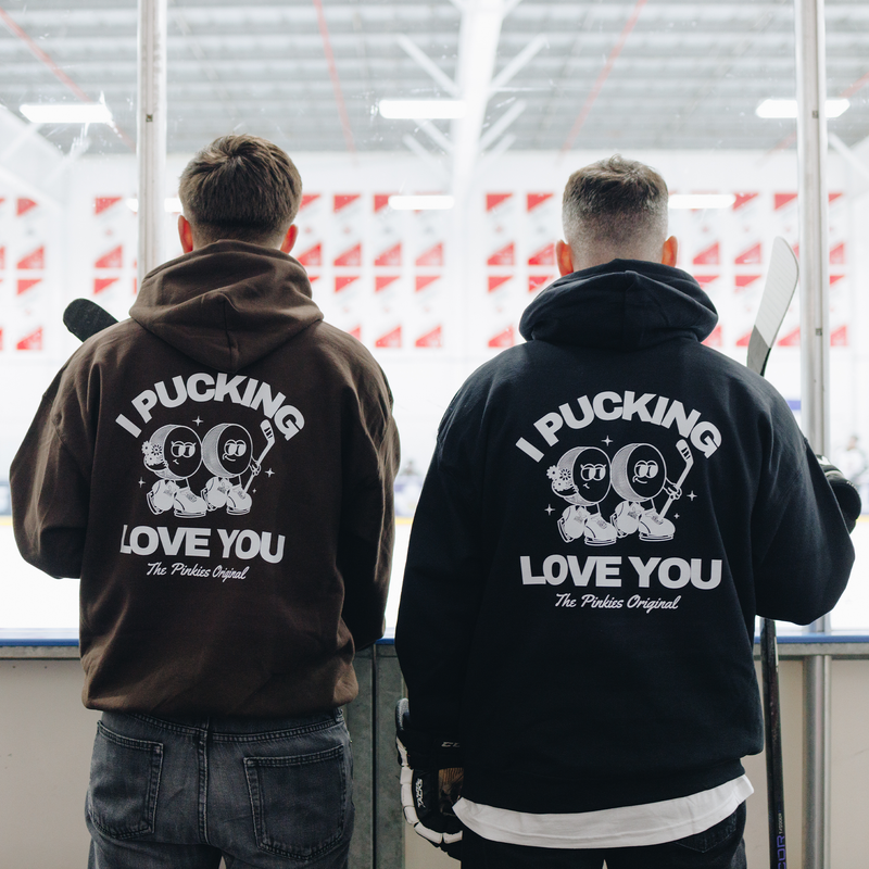 I Pucking Love You Hoodie - Brown